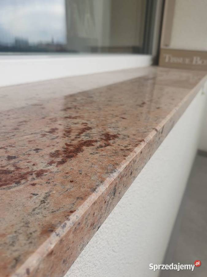 Parapet z granitu 149 x 28 x 3 marmur 4 lata Opole