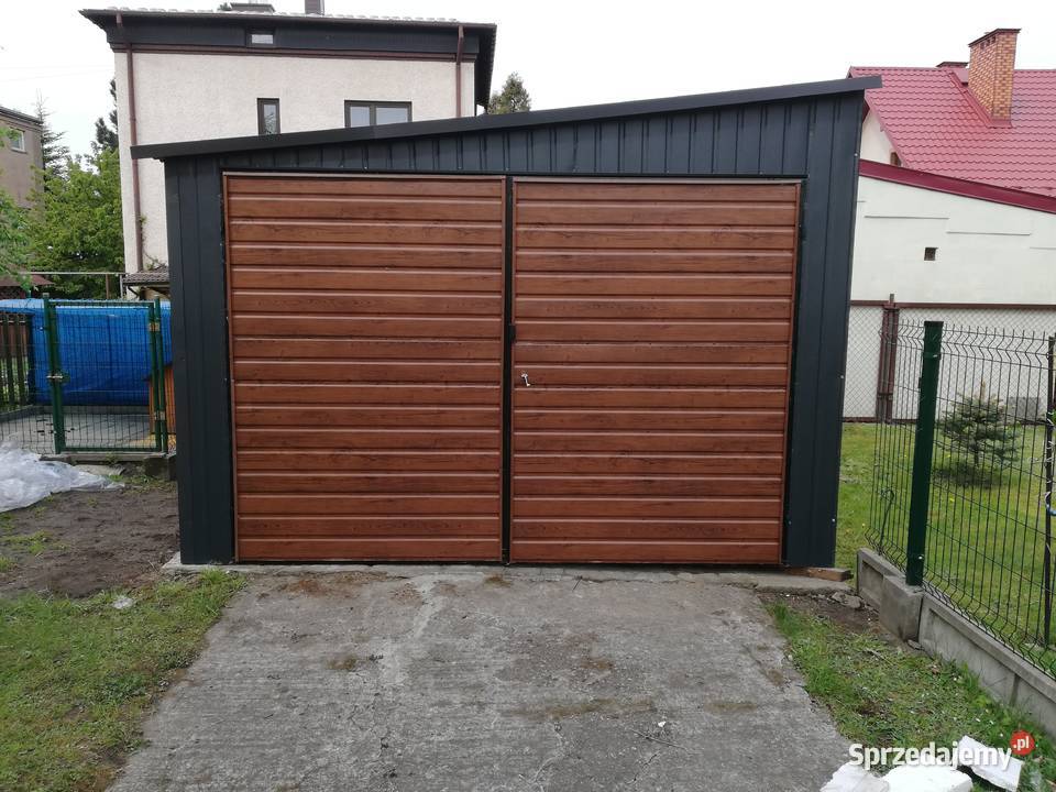 Garaż Blaszany Grafit JEDNOSPADOWY Kojce Wiata Strzyżów