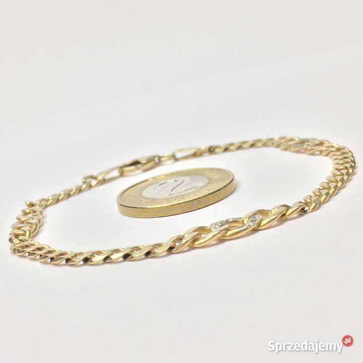 Złota BRANSOLETKA damska 585 14K cudowna Warszawa