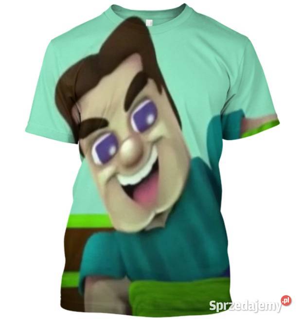koszulka minecraft steve meżczyzna animacja gra Tyrawa Wołoska sprzedam