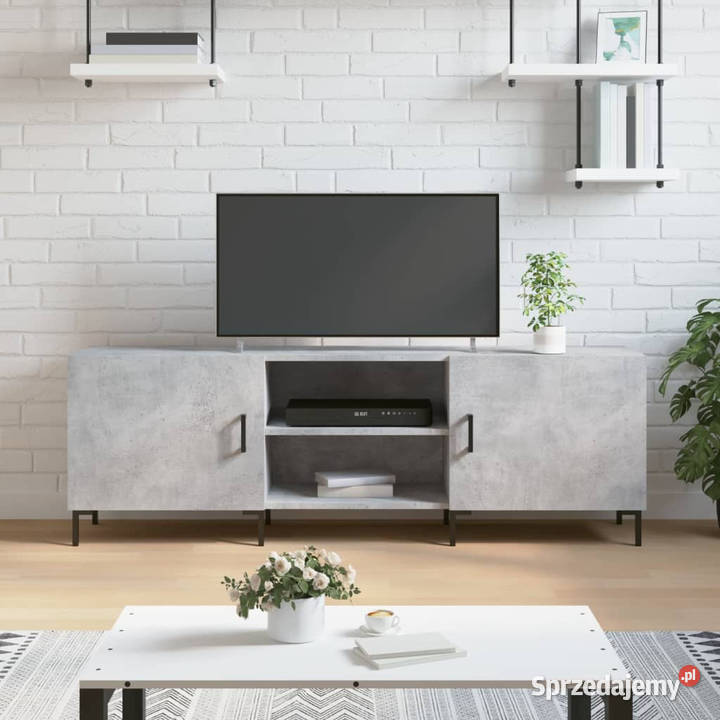 Szafka pod TV szarość betonu 150x30x50 WM829104 Warszawa sprzedam