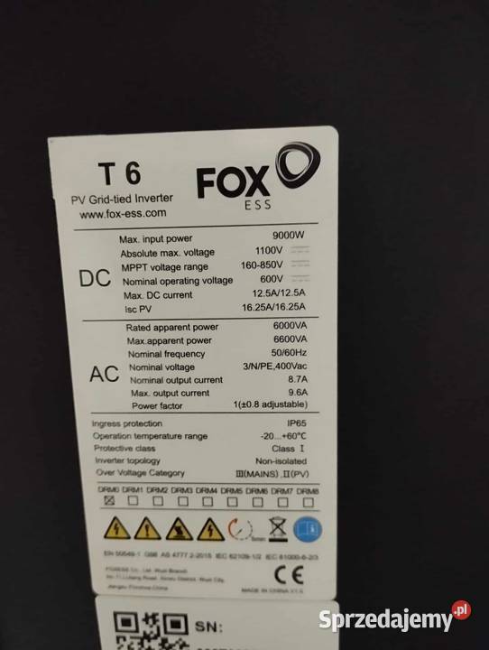 Falownik fox ess t6 Żarnowiec