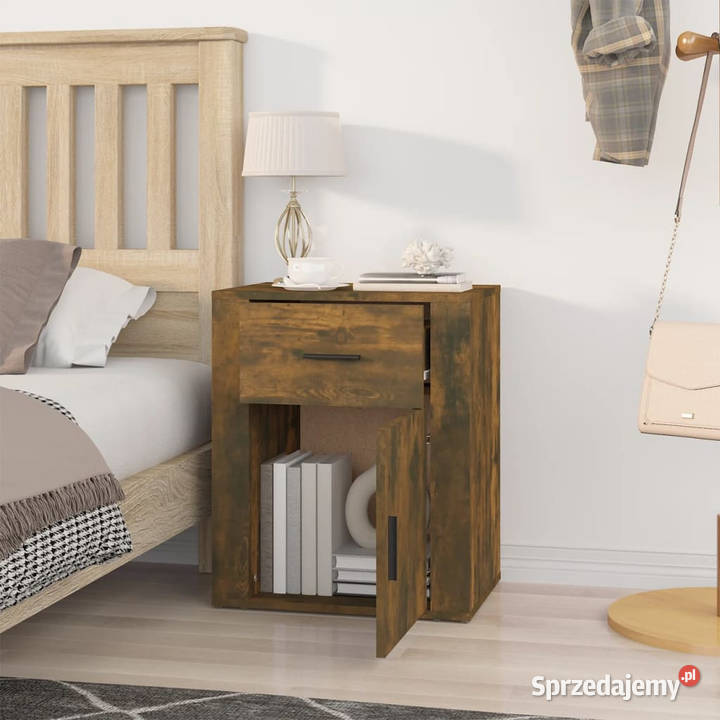 Szafka nocna przydymiony dąb 50x36x60 WM816725 Nocne sprzedam