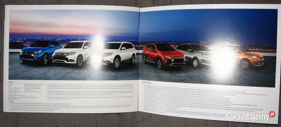 Mitsubishi 2018 Model Line Up prospekt katalog Kolekcje Kępice
