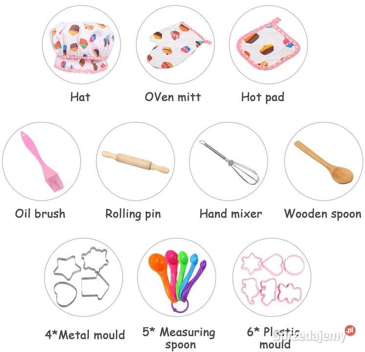 zestaw kuchenny dzieci 24el