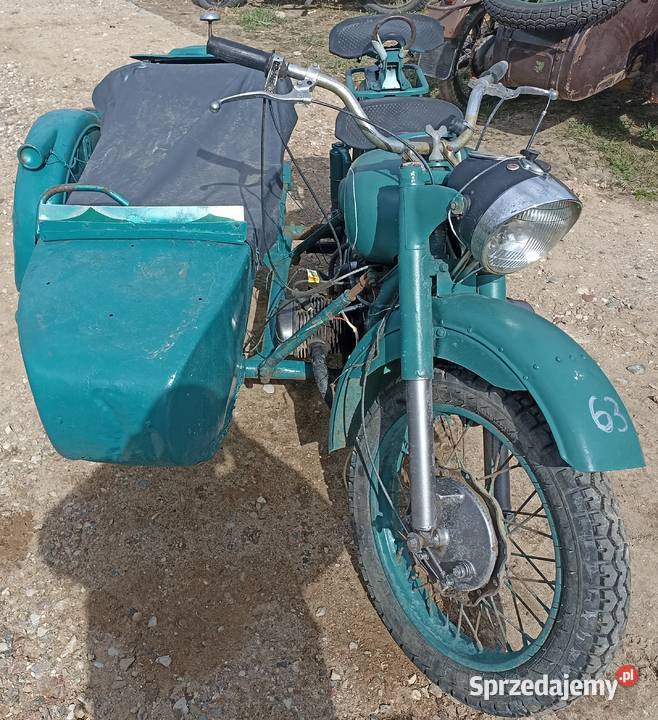 63 M61 z DOKUMENTAMI 1960 z wózkiem bocznym 111111km Ostrołęka