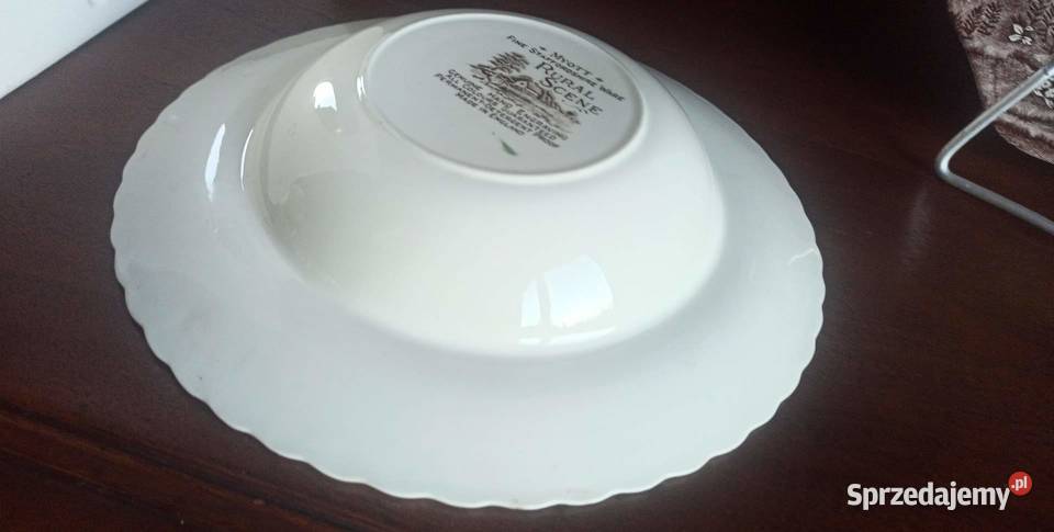 Talerz do zupy Mott Fine Staffordshire Ware Gdańsk
