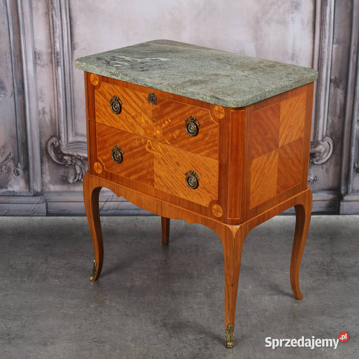ARTexpert Komoda Ludwik marmurowy blat vintage Antyki, Sztuka, Kolekcje Dobrzany sprzedam