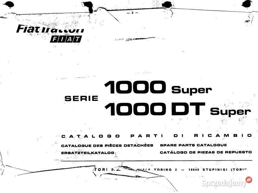 Fiat 1000 1000DT katalog częsci zamiennych Kielce sprzedam