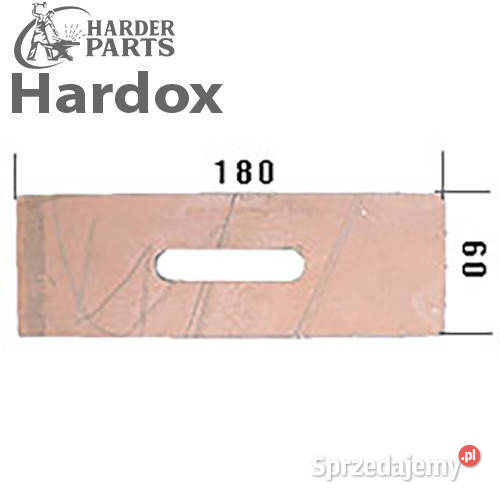Skrobak wału HARDOX rau-1 części do brony rotacyjnej RAU