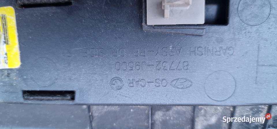 HYUNDAI KONA LISTWA DRZWI PRAWY TYŁ PRAWA TYLNA Bieleń sprzedam