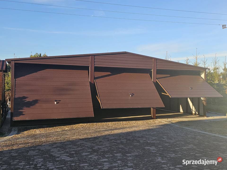 Garaż Mocny Premium 9x5 3 bramy Garaże CAŁA