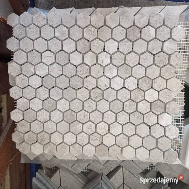 mozaika plaster miodu hexagon tundra grey Warszawa