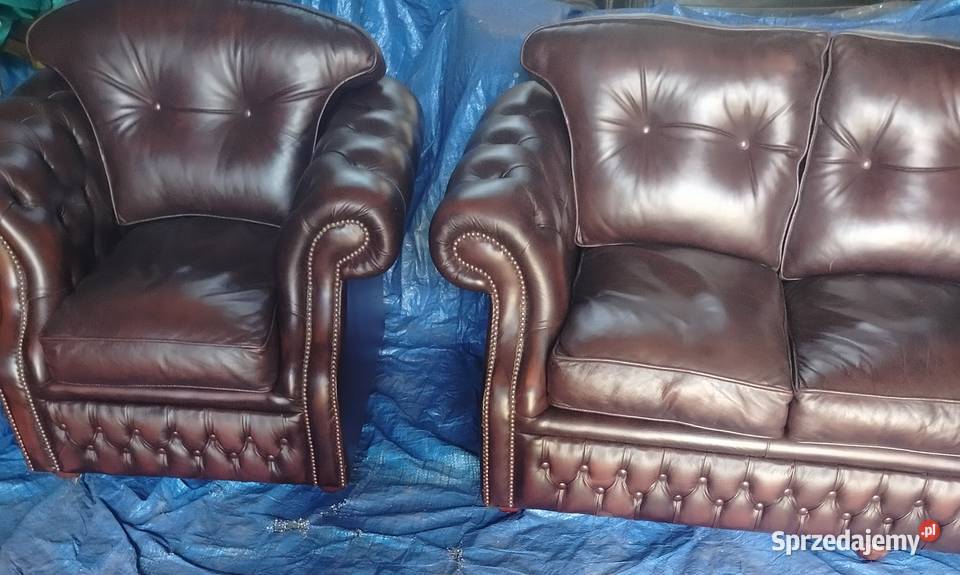 Chesterfield angielski Komplety wypoczynkowe lubelskie Biała Podlaska