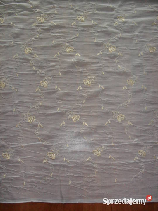 firanka krótka 140 woal haft krem inny kolor Wrocław