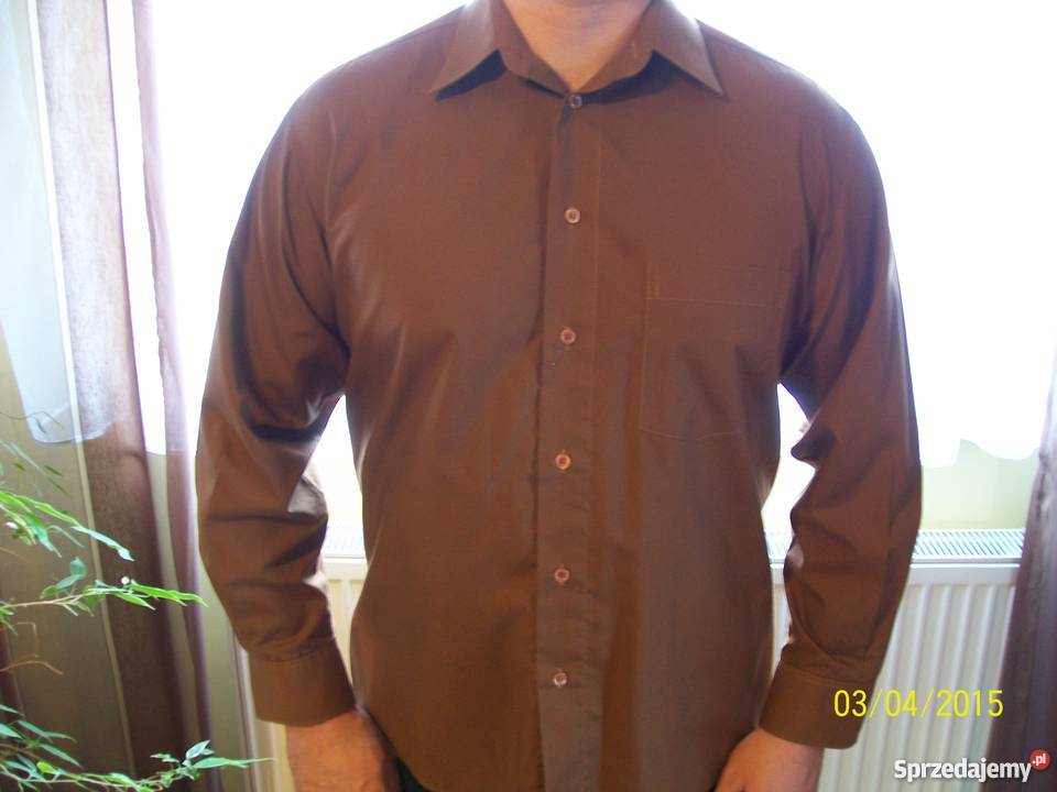 M bordowa koszula wizytowa kołnierzyk 3940 śląskie