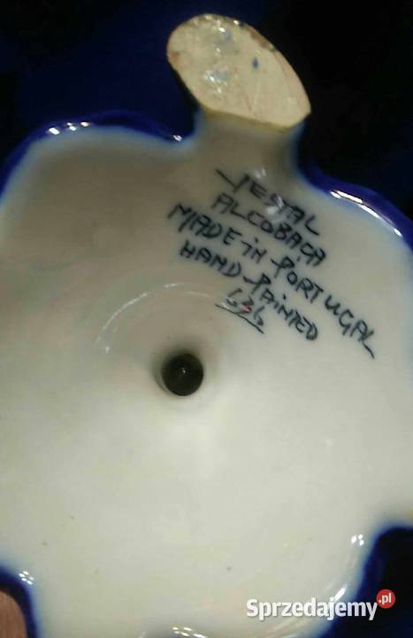 Świecznik kobal sygnowany Słupca