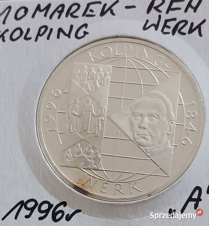 10 Marek RFN Kolping Verk 1996 rmenA Lustrzanka Numizmatyka Konin