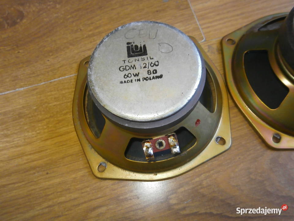 Głośniki GDM 1260 8ohm Tonsil do regeneracji 2 Łódź sprzedam