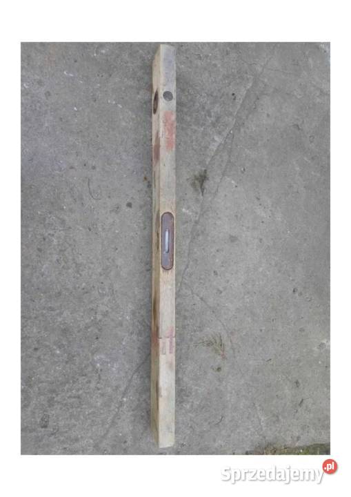 Poziomica drewniana 70 stara PRL dwa wskaźniki Łódź sprzedam