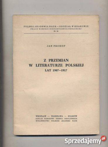 Z przemian w literaturze polskiej lat 19071917 Pozostałe Szczecin