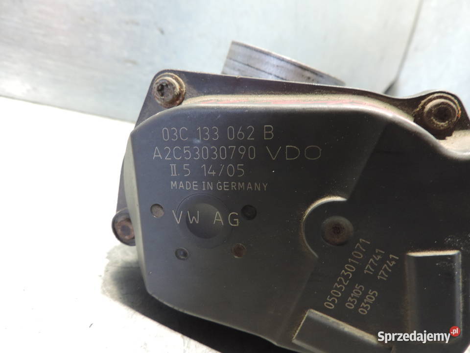 PRZEPUSTNICA SKODA FABIA I 14 16V 03C133062B osobowe Nowy Sącz