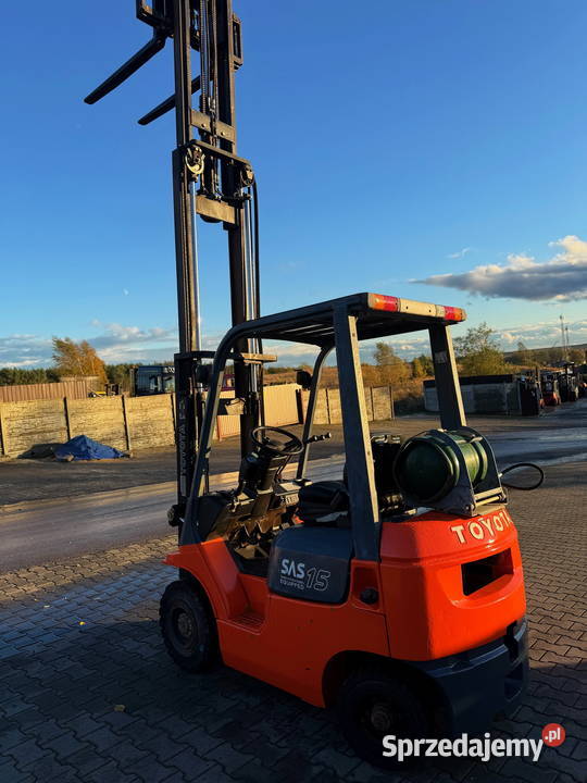 wózek widłowy TOYOTA 7FGF15 LPG 1500 Triplex Toyota Działoszyn