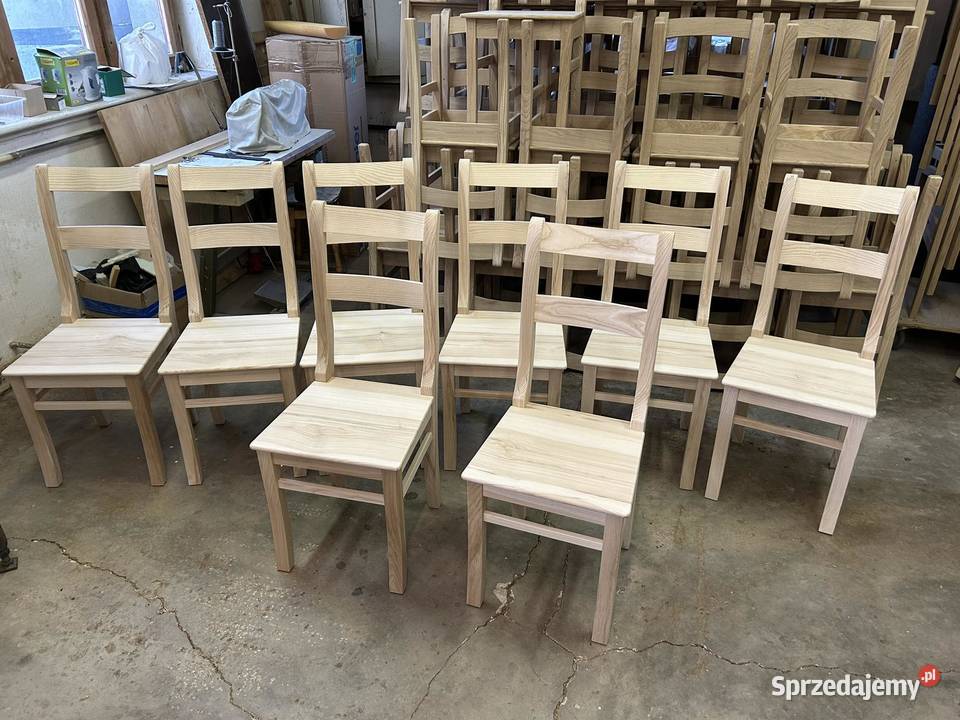 Krzesła drewniane jesion