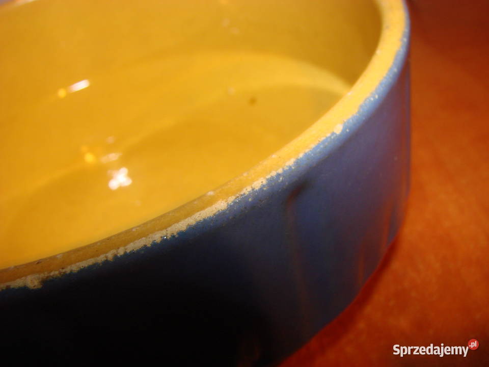 stary niemiecki ceramiczny rondel pomorskie Pruszcz Gdański