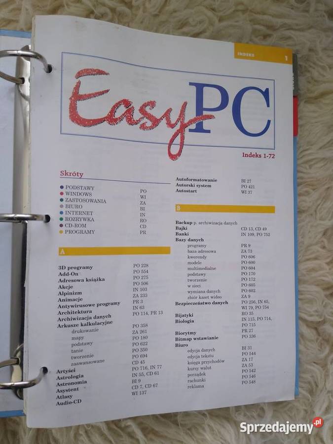 Segregatory z czasopismem Easy PC Nauka krok Bolków