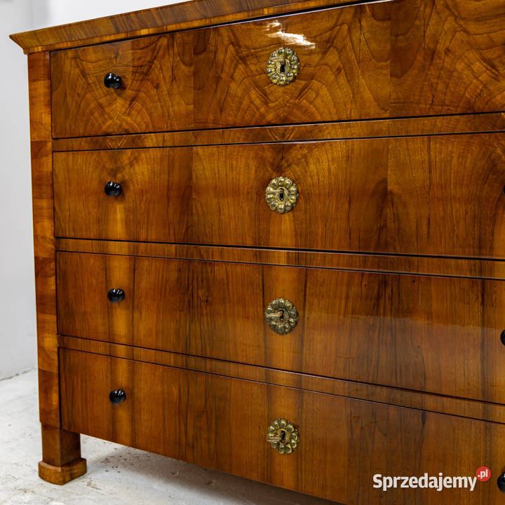 Duża komoda biedermeier Austria orzechowa Meble wielkopolskie Swarzędz