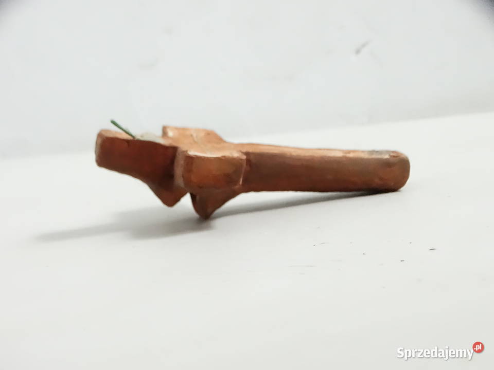 Ceramiczny Krzyż Ścienny Rękodzieło Gliniana