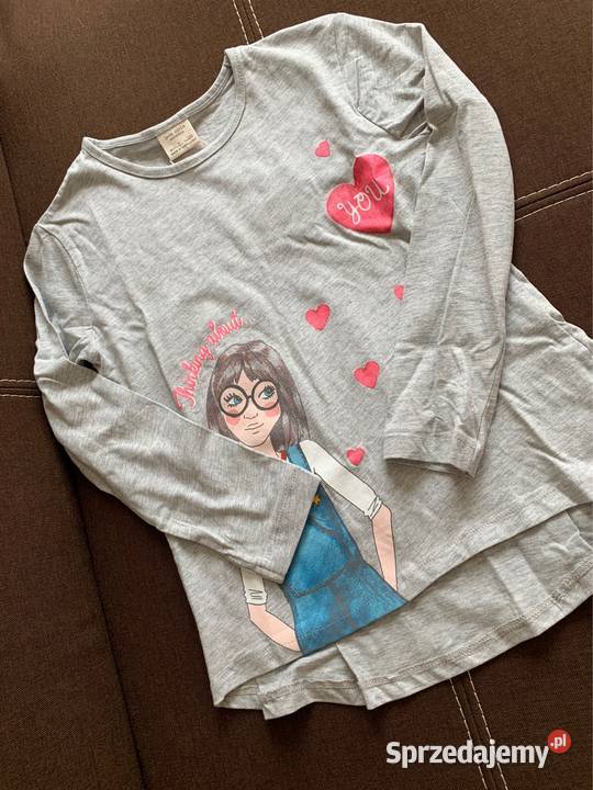 Zara Girls 7 lat bluzka bawełna nadruk Częstochowa