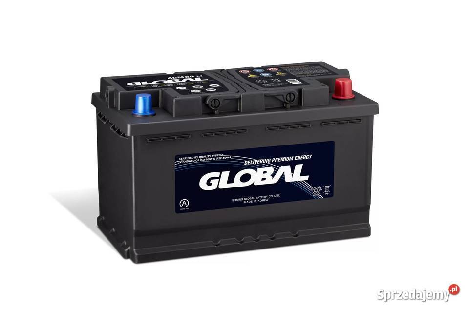 Akumulator Global AGM STARTSTOP 80Ah 800A Akumulatory Szczecin
