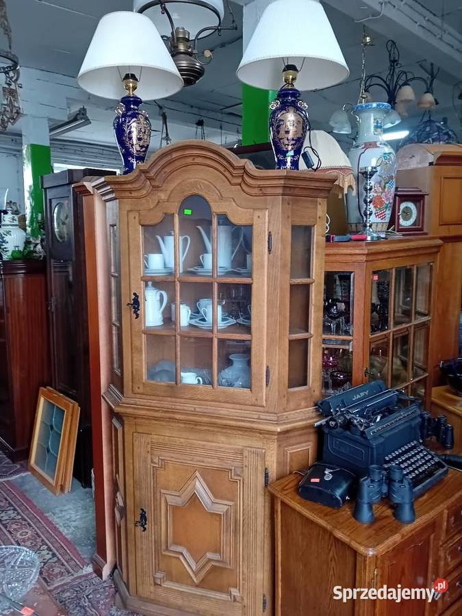 Witryna narożna dębowa Tarnogród