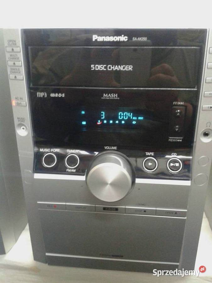 Wieża PANASONIC 5xCD kaseta radio RDS świętokrzyskie sprzedam