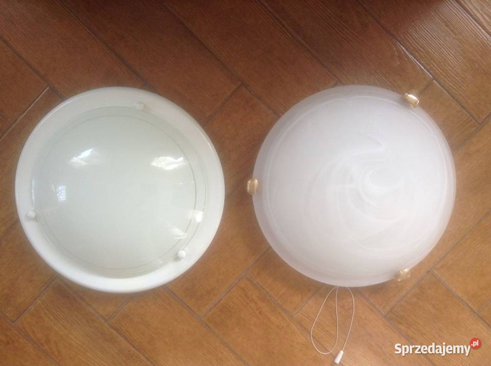 2 plafoniery szklane na metalowej podstawie Oświetlenie opolskie Opole