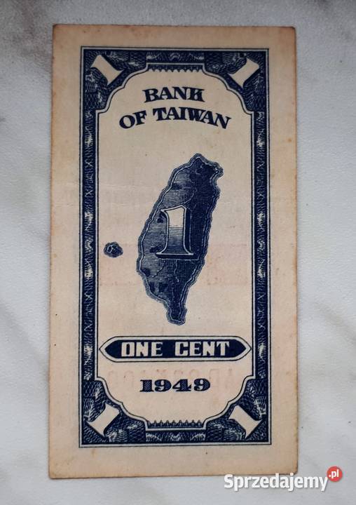 B14 CHINY TAIWAN 1 Cent 1949 r łódzkie