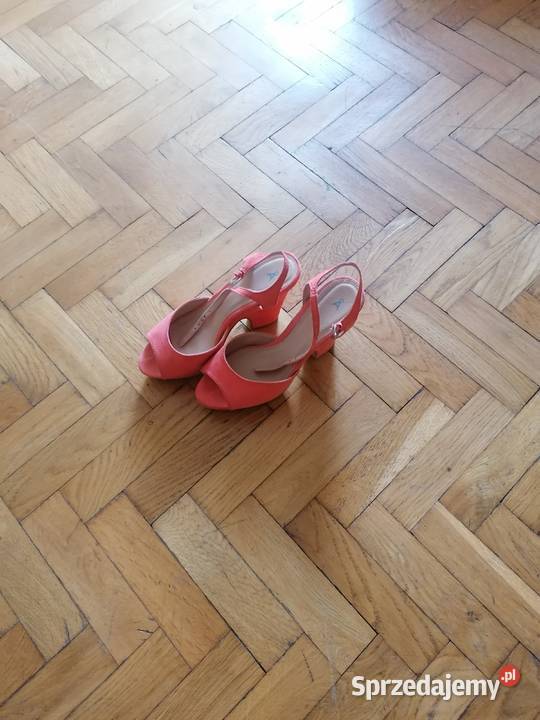 Buty skóra kolor łososiowy Półbuty Gdańsk