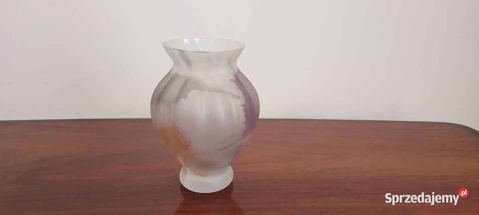 Wazonik szkło kanelowane Latoszyn sprzedam