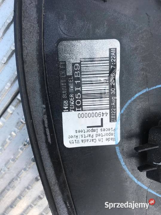 Nakładka Listwa Błotnika Lewy Przód Jeep Grand Barwałd Dolny