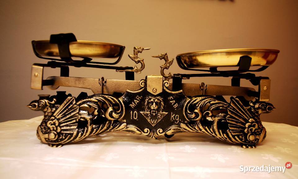 Stara waga szalkowa MAR FAB 10 1928 r Warszawa
