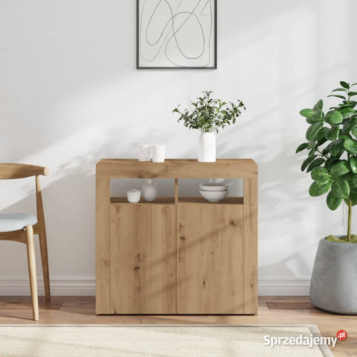 Szafka z oświetleniem LED dąb artisan 80x35x75 Warszawa