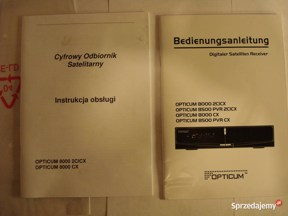 Opticum 8000 CX 8000 2CICX 8500 PVR CX 8500 PVR Gdynia