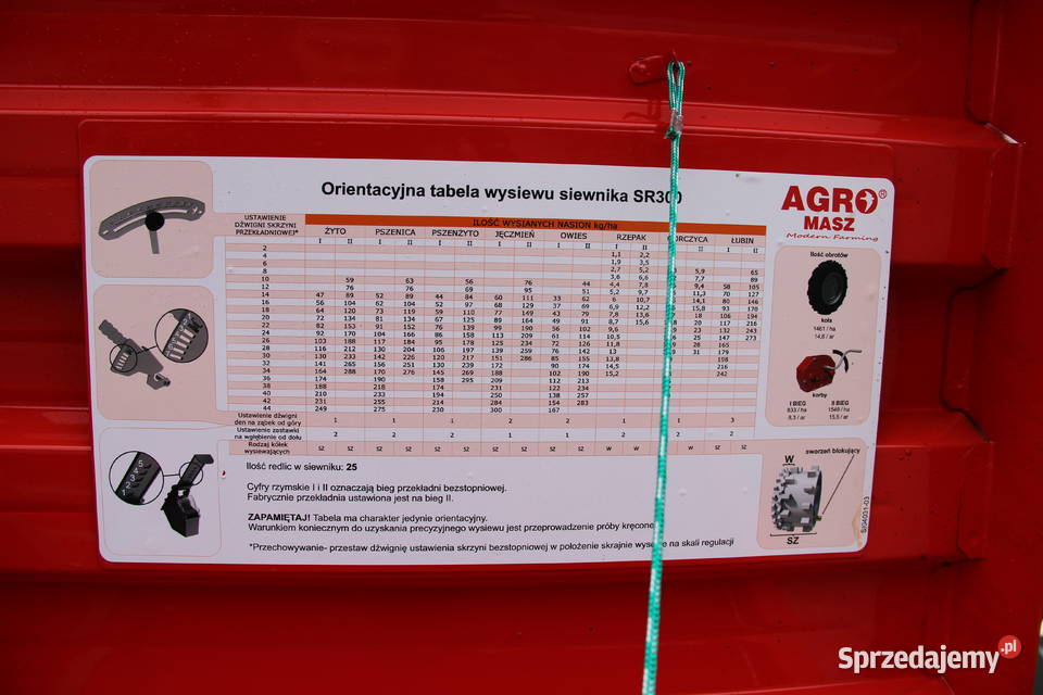 Siewnik zbożowy siewniki 25 m 27 30 m agromasz kujawsko-pomorskie Rogóźno
