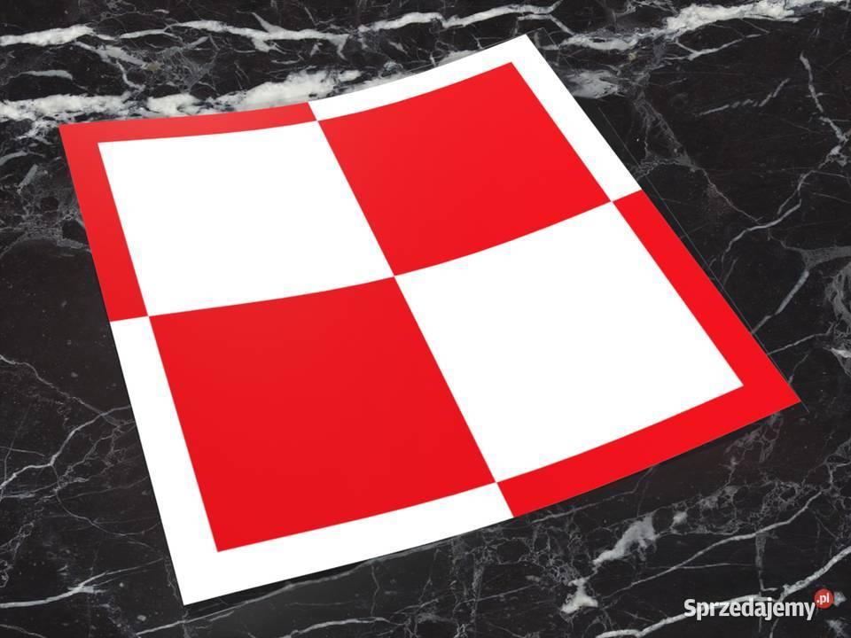 Naklejka SZACHOWNICA LOTNICZA 8 x 8 polska Akcesoria podlaskie Choroszcz