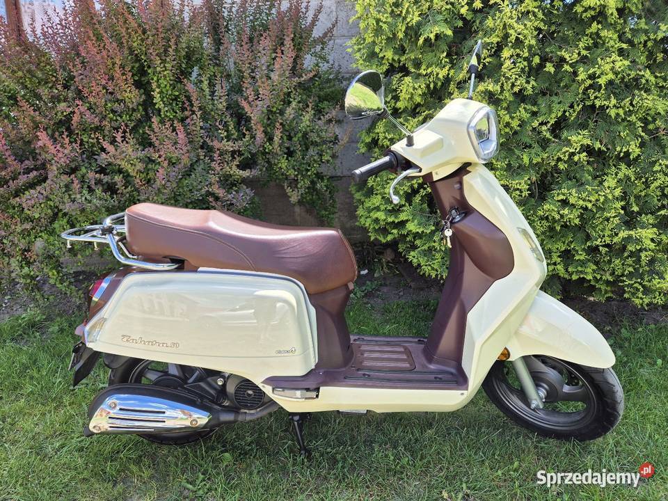 Keeway Zahara 50 4T led 2019 skuter Sprzedam beżowy Keeway Ciechanowiec