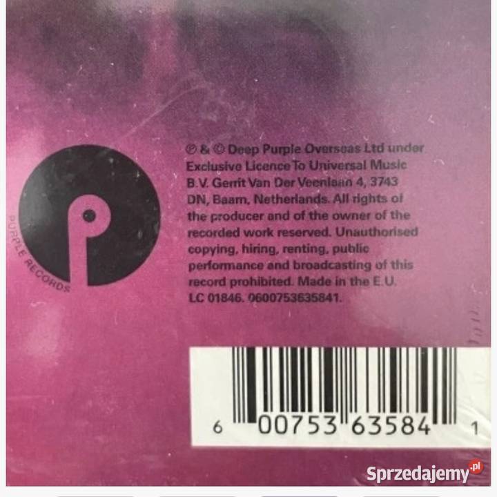 Deep Purple Burn Winyl 180g płyta winylowa Back Płyty i kasety Kraków sprzedam