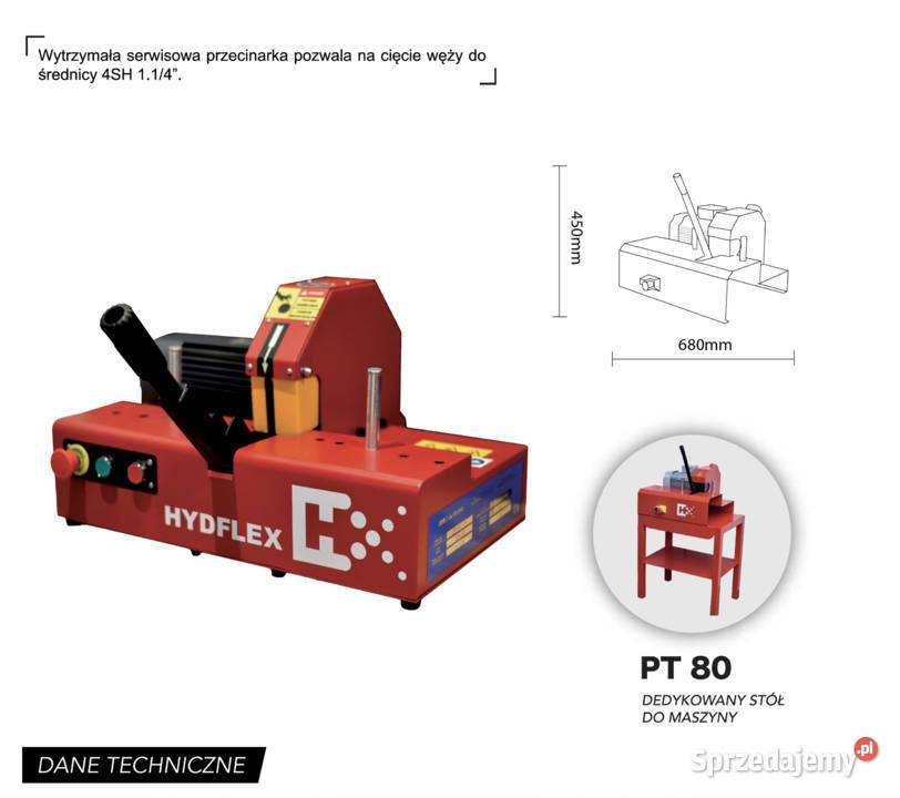 Przecinarka do węży hydraulicznych HYDFLEX Warszawa