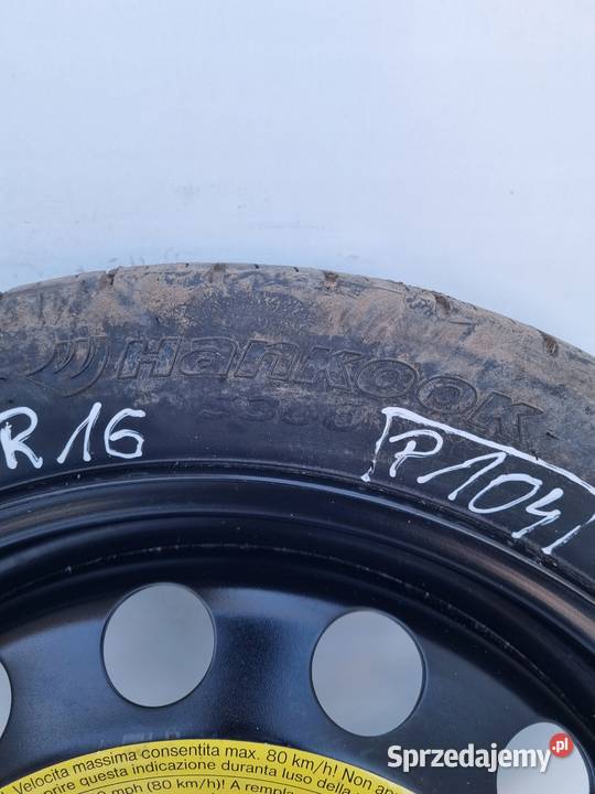 KOŁO ZAPASOWE DOJAZDOWE 12570 Audi Seat Vw Golf Rudka